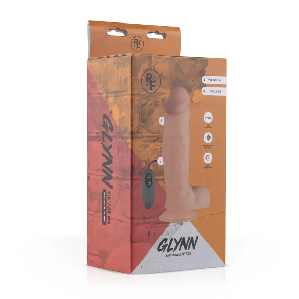 Real Fantasy Glynn - vibrátor na dobíjanie - realistický - 25 cm - telová farba
