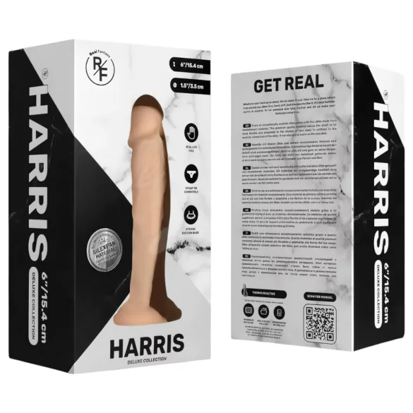 Real Fantasy Harris - realistický dildo - 15 cm - telová farba