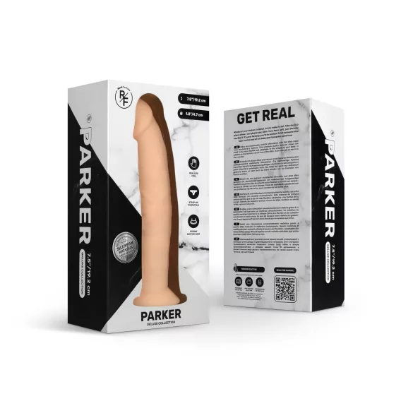 Real Fantasy Parker - realistický dildo - 19 cm - prírodná farba