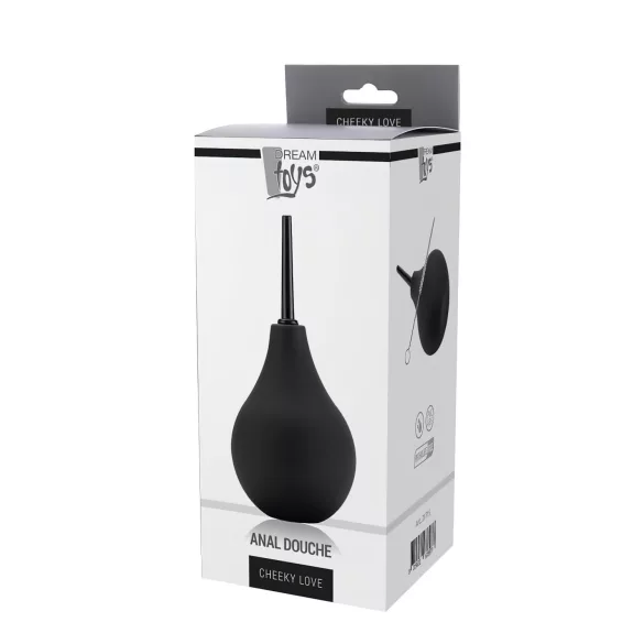 Cheeky Love - análny sprchový klystír - čierny - 224 ml