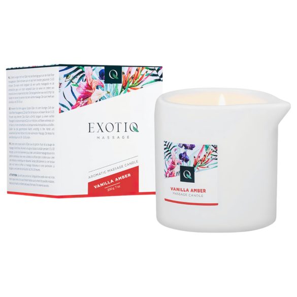 Exotiq - masážna sviečka - vanilka-jantár (200g)