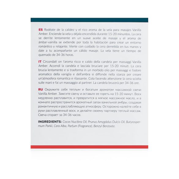 Exotiq - masážna sviečka - vanilka a ambra - 200g