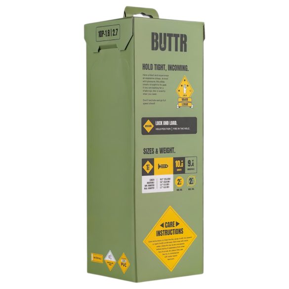 BUTTR - veľký dildo s prísavkou - čierny