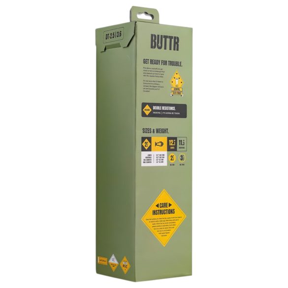 BUTTR - fisting dildo s prísavkou - čierny