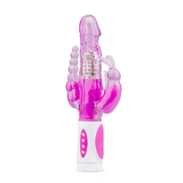 Easytoys Raving Rabbit - 3-ramenný vibrátor (ružový)