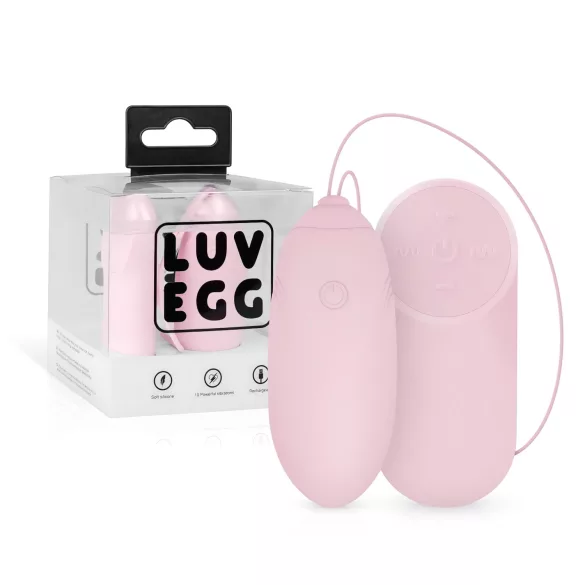 LUV EGG - vibračné vajíčko s diaľkovým ovládaním - dobíjacie - ružové