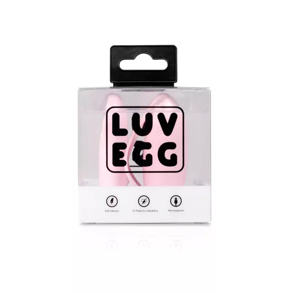LUV EGG - vibračné vajíčko s diaľkovým ovládaním - dobíjacie - ružové