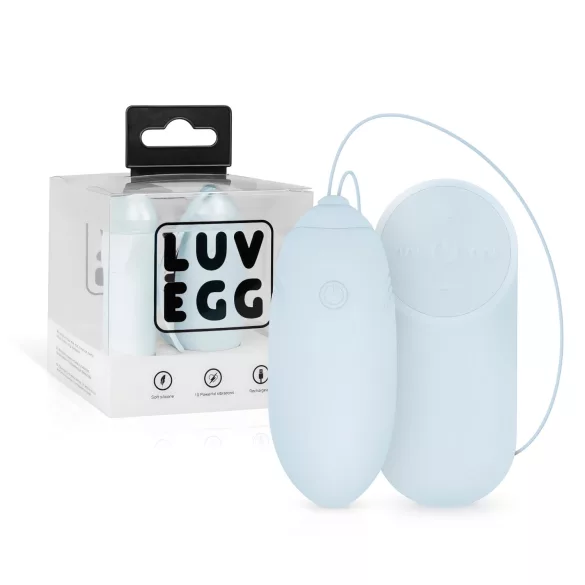 LUV EGG - vibračné vajíčko na diaľkové ovládanie - dobíjateľné - modré