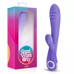   Good Vibes Only Fane Rabbit - vibrátor s klitorálnym výstupkom - fialový