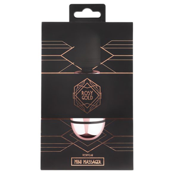 Rosy Gold - mini masážny vibrátor - dobíjací - ružové zlato