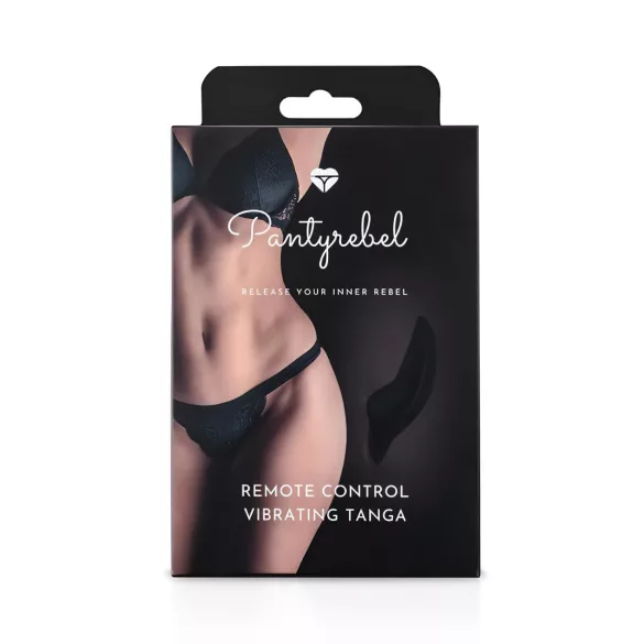 Pantyrebel - vibračné nohavičky na diaľkové ovládanie - čierne (S-L)