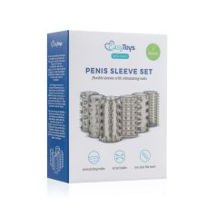 Easytoys - návlek na penis - sada 6 kusov - sivá