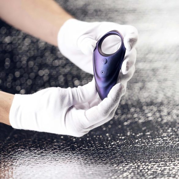 Hueman Neptune - vodotesný vibračný krúžok na penis (fialový)