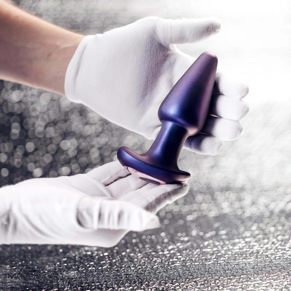 Hueman Asteroid - análny vibrátor s rotujúcimi korálkami - fialový