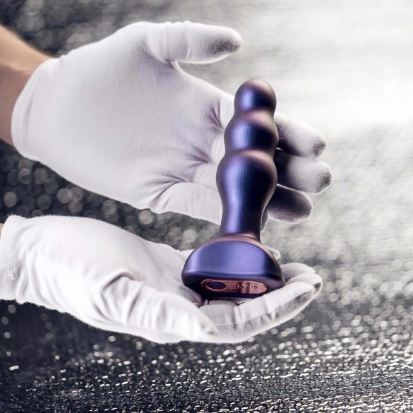 Hueman Space Inveder - análny vibrátor na batérie - vodotesný - fialový