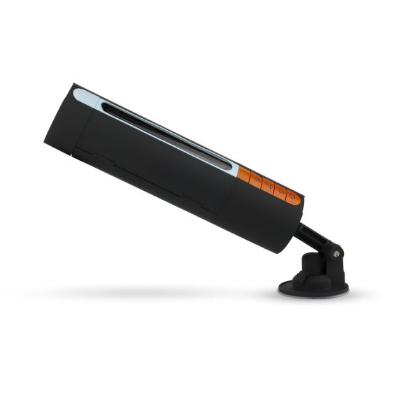 CRUIZR CP03 - mužský masturbátor s vibrovaním a saním - čierny, nabíjateľný