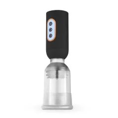   CRUIZR CS07 - vibračná automatická pumpa na penis - čierna/priehľadná