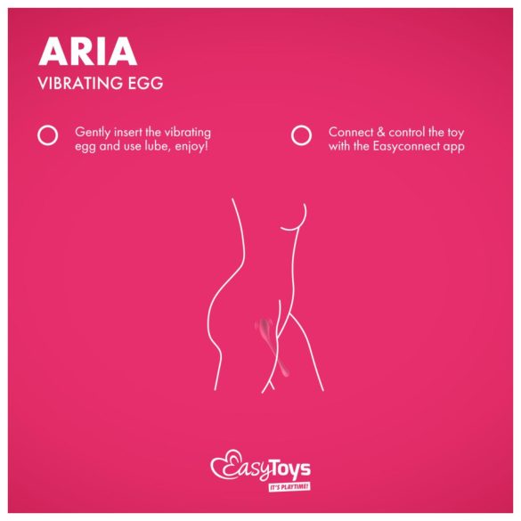 EasyConnect - vibračné vajíčko - smart ovládanie - ružové