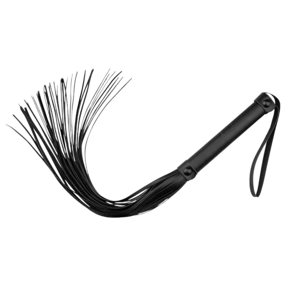 Bedroom Fantasies - bič - kožený vzhľad - čierny