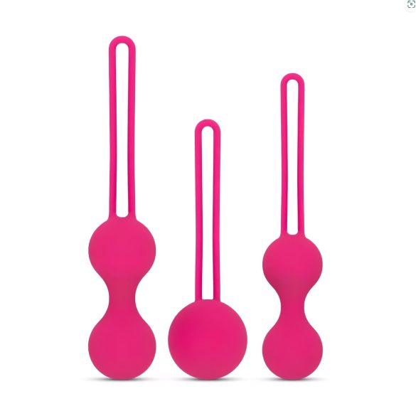 Easytoys LoveBalls - 3-dielna sada gejšských gúľ (ružová)