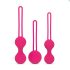 Easytoys LoveBalls - 3-dielna sada gejšských gúľ (ružová)