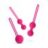 Easytoys LoveBalls - 3-dielna sada gejšských gúľ (ružová)