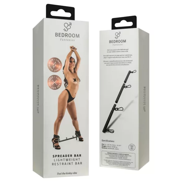 Bedroom Fantasies - nastaviteľná rozpieracia tyč - čierna