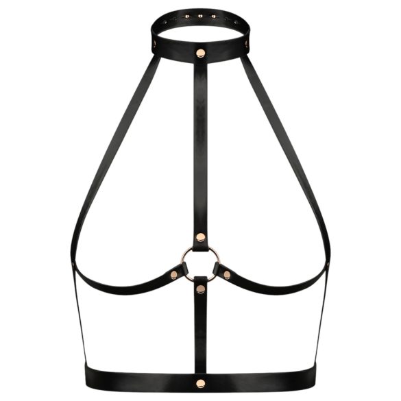 Rosy Gold - masážna hlavica - čierna/ružové zlato