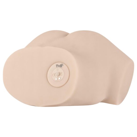 FWB - realistický vibračný torzo masturbátor - prírodná farba