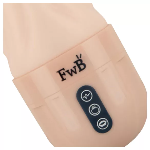 FWB - realistická vibračná a sacia vagína - telová farba