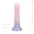 EasyToys Mermaid - silikónové dildo s trblietkami - 15 cm - ružové