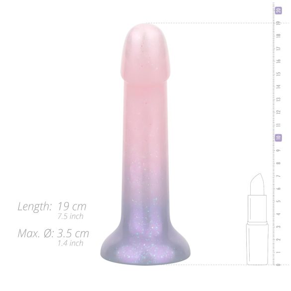 EasyToys Mermaid - dildó - trblietavý povrch - 19 cm ružový