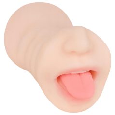   FWB - masturbátor 2v1 - ústa a vagína - realistická farba