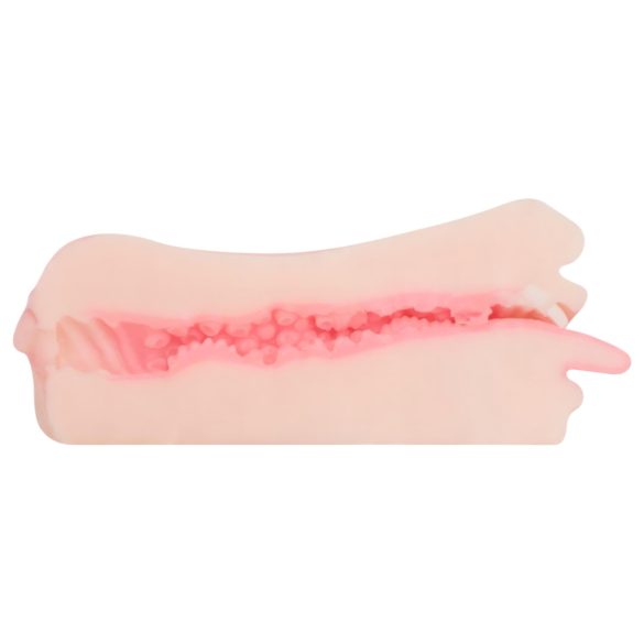 FWB - masturbátor 2v1 - ústa a vagína - realistická farba