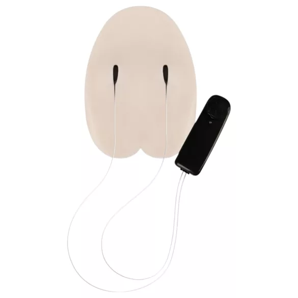 FWB - umelá vagína a análna vibrácia - vibrátor - telová farba