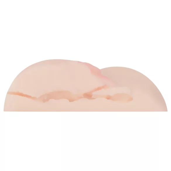 FWB - umelá vagína a análna vibrácia - vibrátor - telová farba