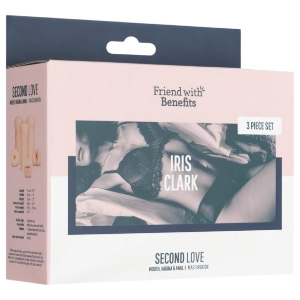 FWB - realistický masturbátor set - prírodná farba