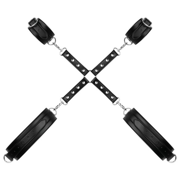 Bedroom Fantasies - putá na zápästia a stehná - čierne