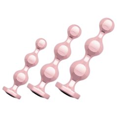Rosy Gold - análny dildo set - ružové zlato