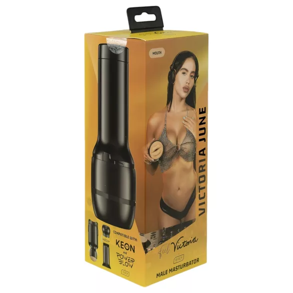 Kiiroo Victoria June - umelé ústa - kompatibilné s PowerBlow (prírodné)