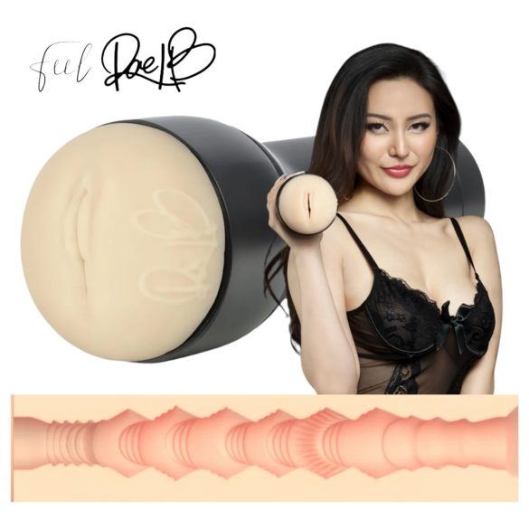 Kiiroo Rae Lil Black - realistická vagína - PowerBlow kompatibilná (naturálna)
