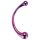 Dreamtoys – sklenené masážne dildo (metalická farba)