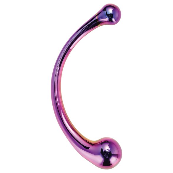 Dreamtoys – sklenené masážne dildo (metalická farba)