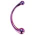 Dreamtoys – sklenené masážne dildo (metalická farba)