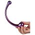 Dreamtoys – sklenené masážne dildo (metalická farba)