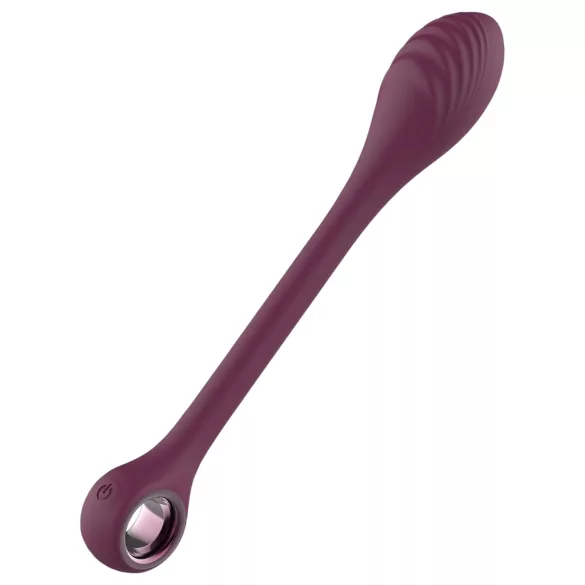Glam - vodotesný flexibilný G-bod vibrátor s akumulátorom (fialový)