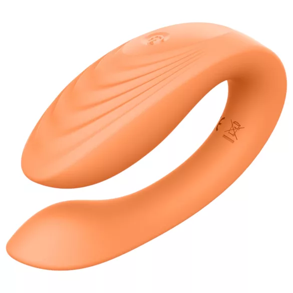 Glam - párový vibrátor na diaľkové ovládanie - nabíjateľný - oranžový