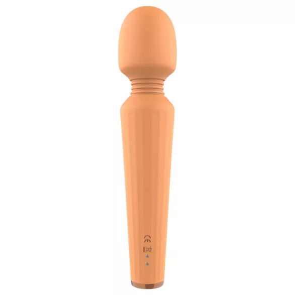 Glam - masážny vibrátor s akumulátorom - oranžový