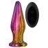 Glamour Glass - špičkový, rádiovo ovládaný, sklenený análny vibrátor (farebný)