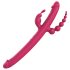 Dreamtoys Anywhere Pleasure Vibe - akumulátorový, 4-ramenný vibrátor (ružový)